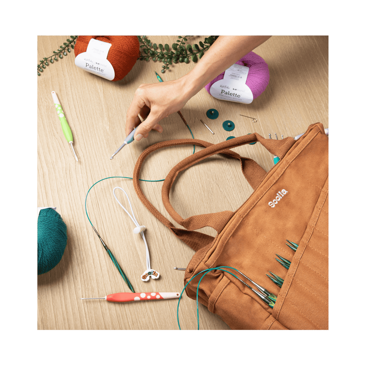 Soolla Studio Artist Bag, Becca Sands, Crochet Project Bag