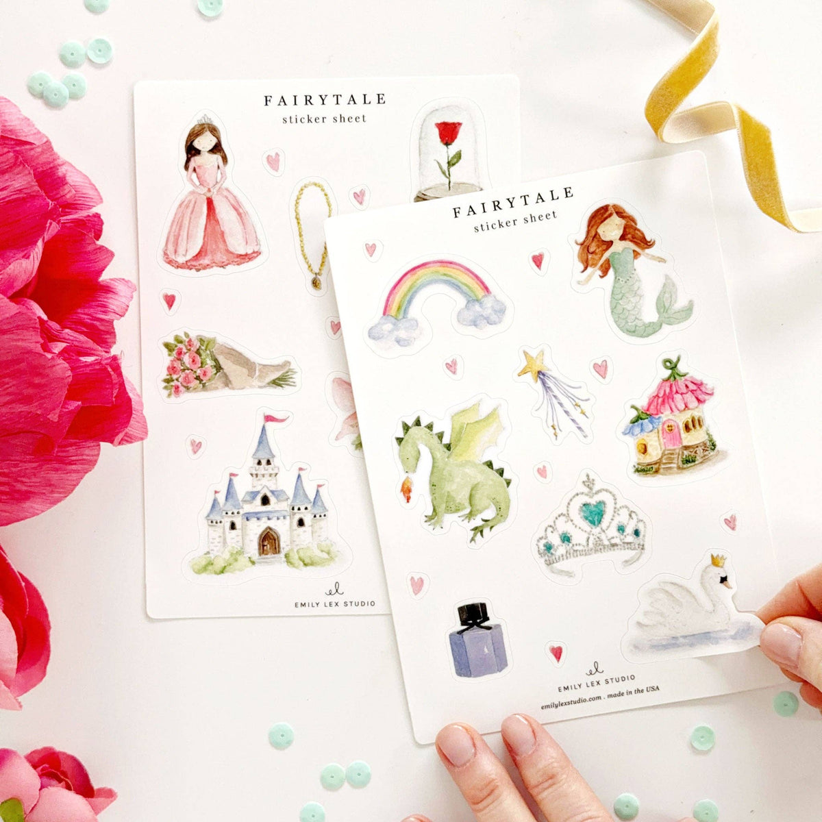 Fairytale sticker sheets