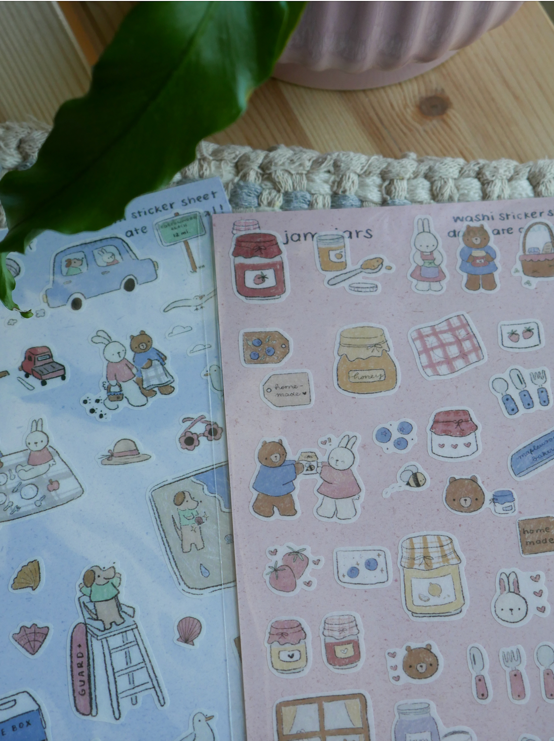 Jam jars - washi sticker sheet