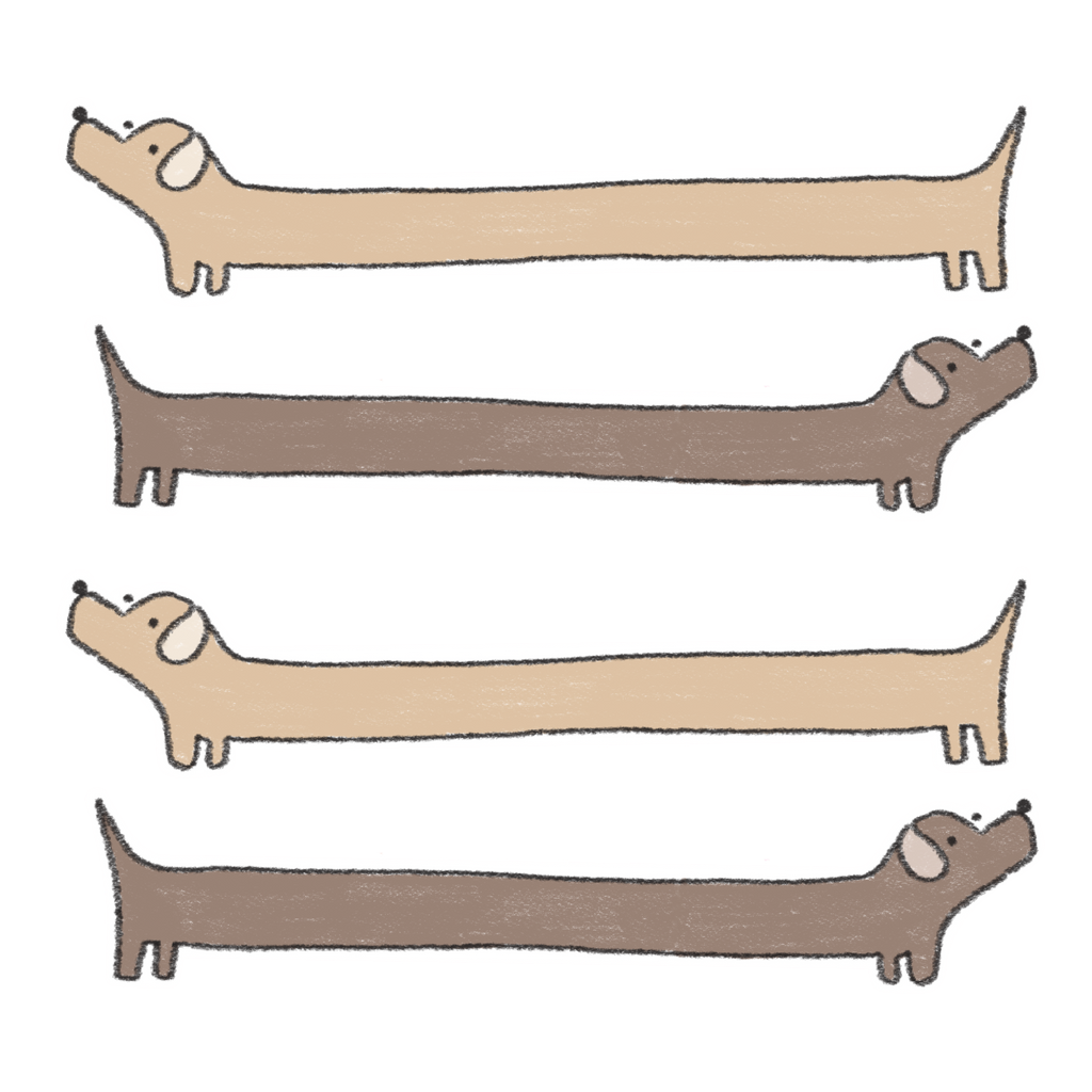 Dachshund - washi sticker sheet