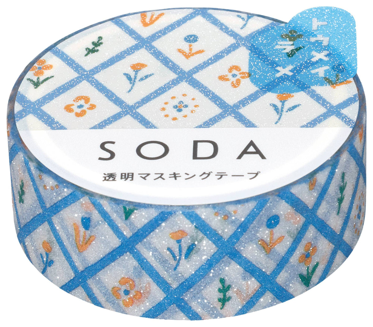 SODA Transparent Masking Tape - Glitter