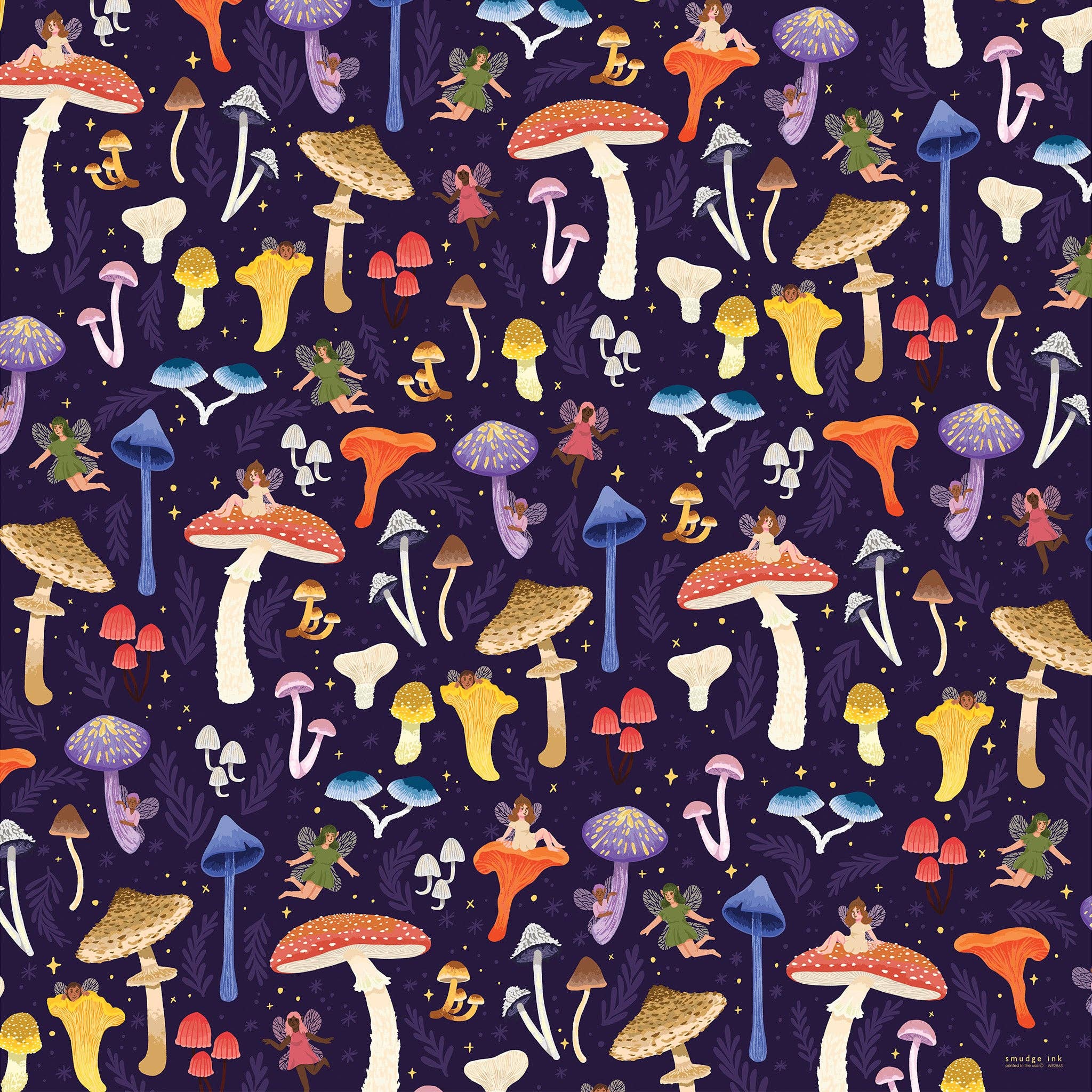 Fairies in a Mushroom Forest Gift Wrap