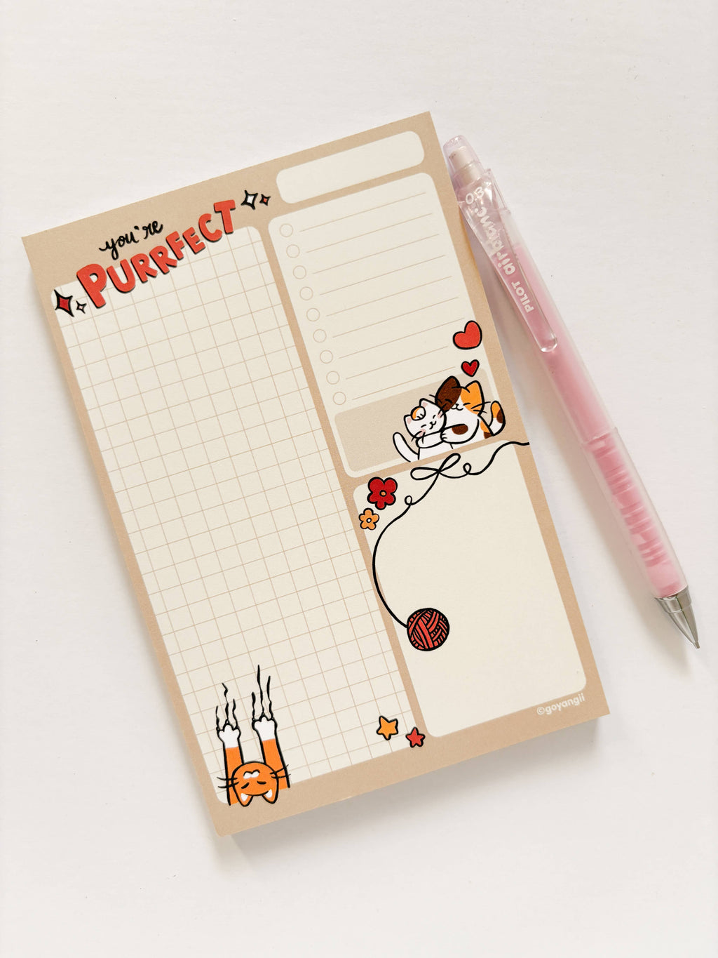 Purrfect Cats Notepad - Memopad