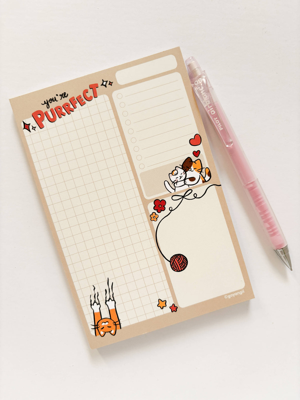 Purrfect Cats Notepad - Memopad