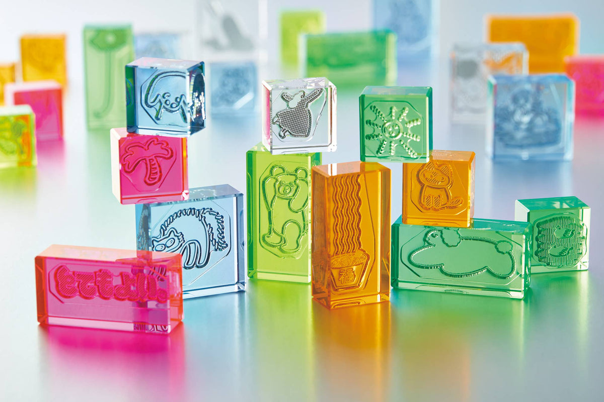 KORI JIRUSHI Color Acrylic Stamp — 3pcs Set