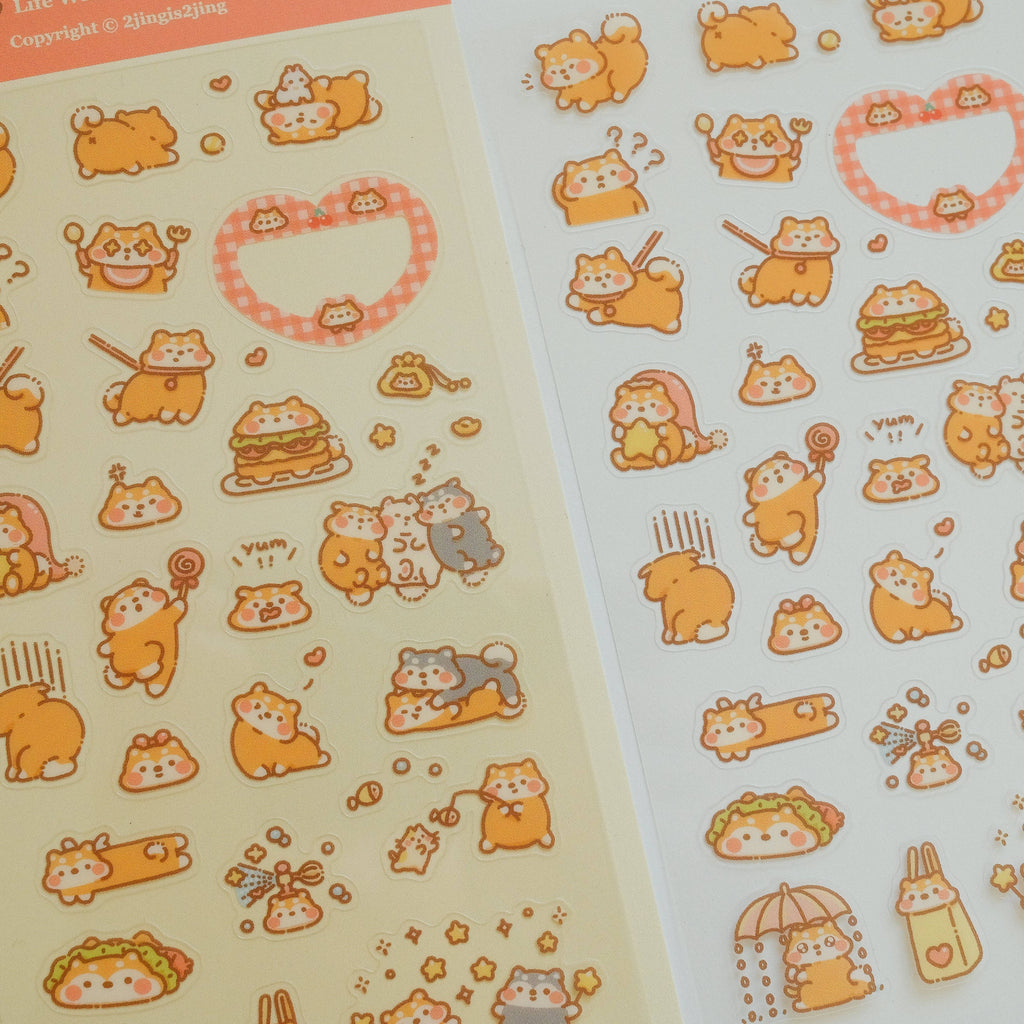 Shiba Doodoo & Bobo Sticker Sheet