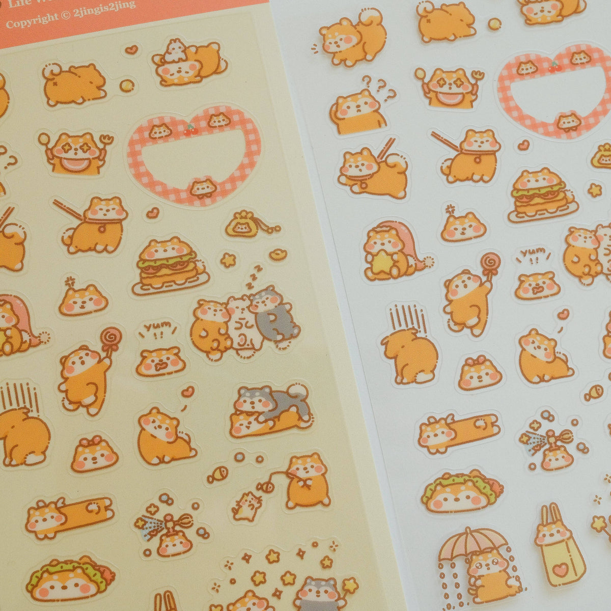 Shiba Doodoo & Bobo Sticker Sheet