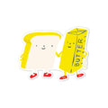 Bread and Butter Sticker – Cute Food Vinyl Sticker
