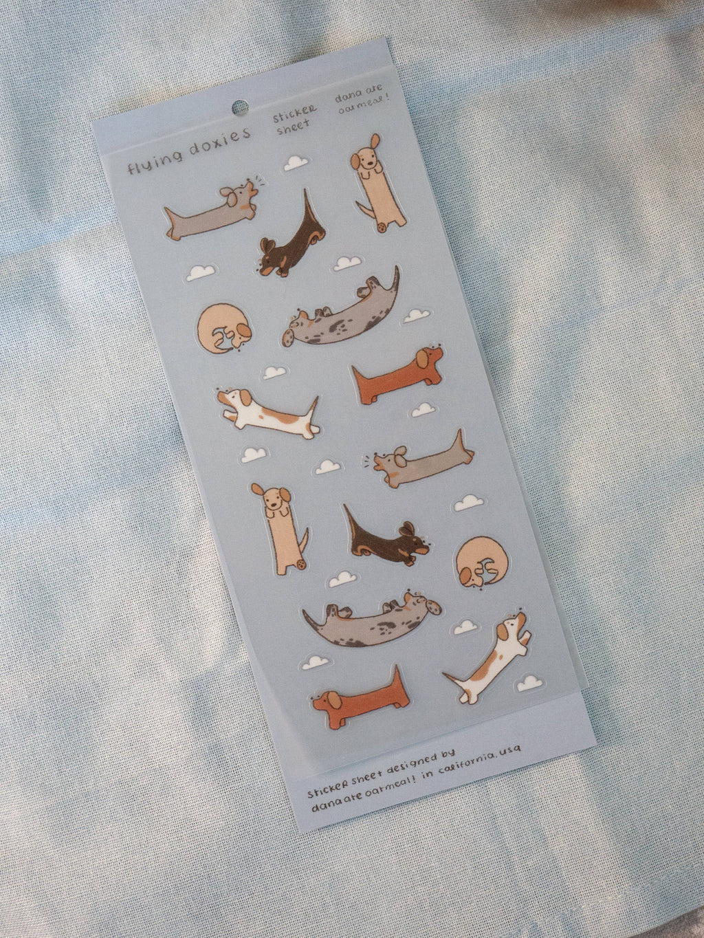 Flying doxies - PET sticker sheet