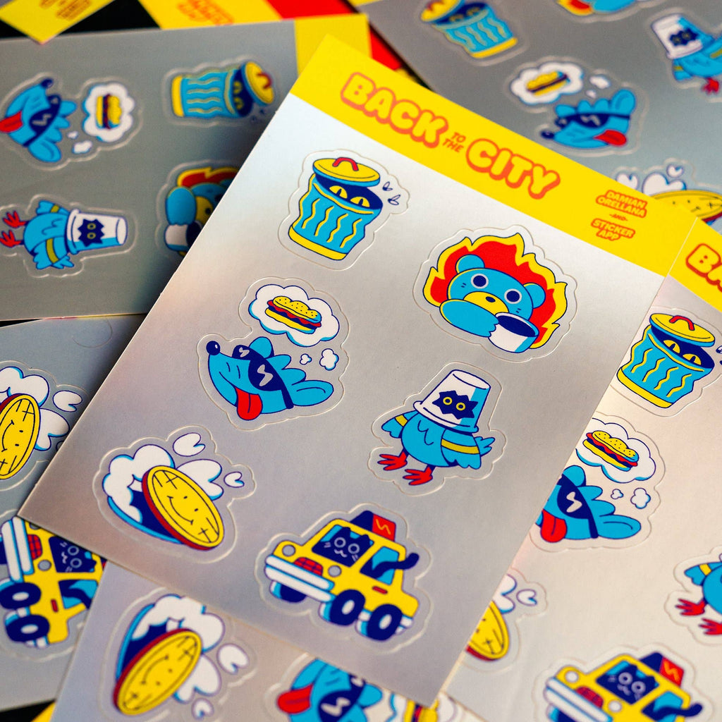 Back to the City Sticker Sheet (Matte holographic)