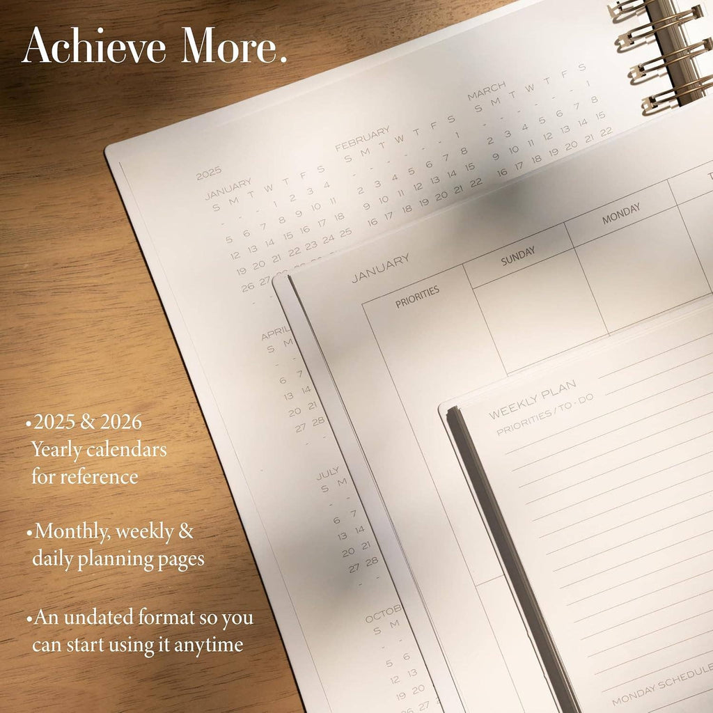 The Yearly Planner - Spiral - Undated