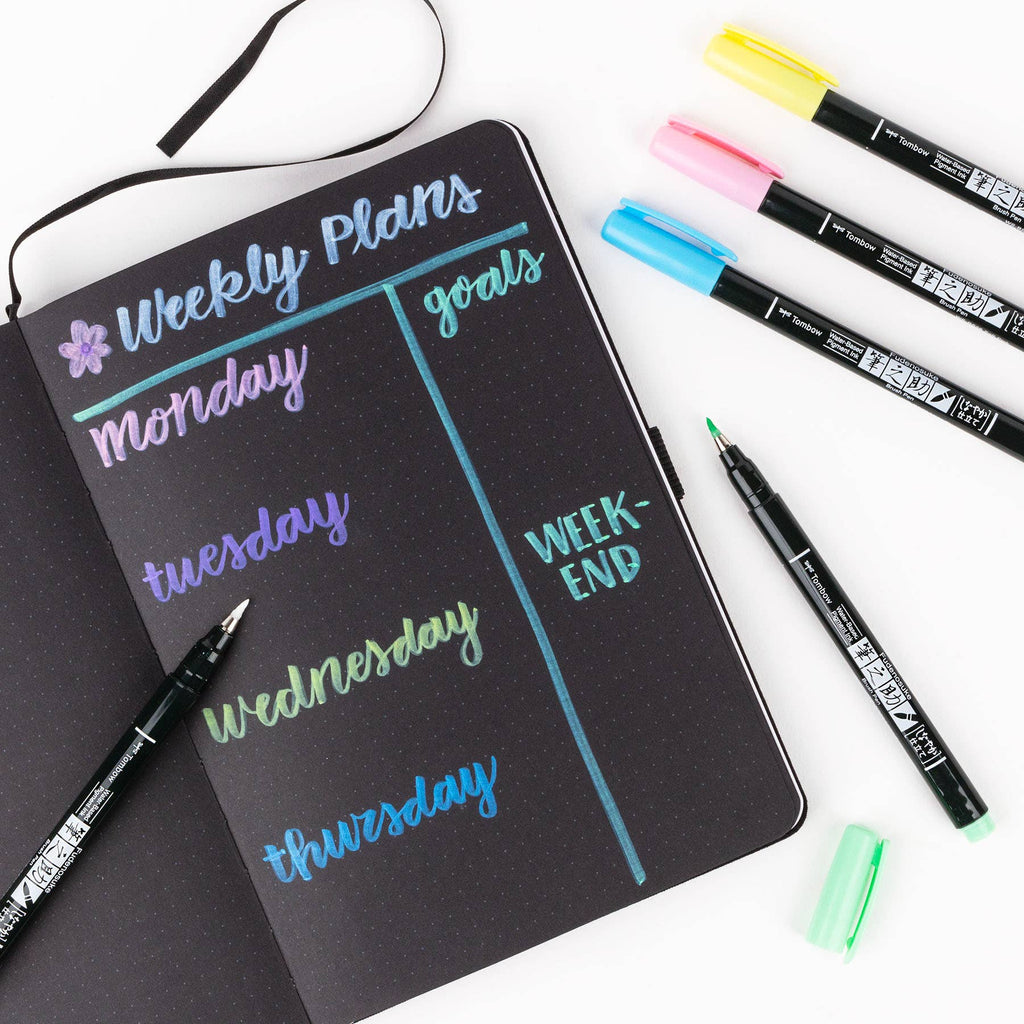 Fudenosuke Pastel Brush Pen - Open Stock