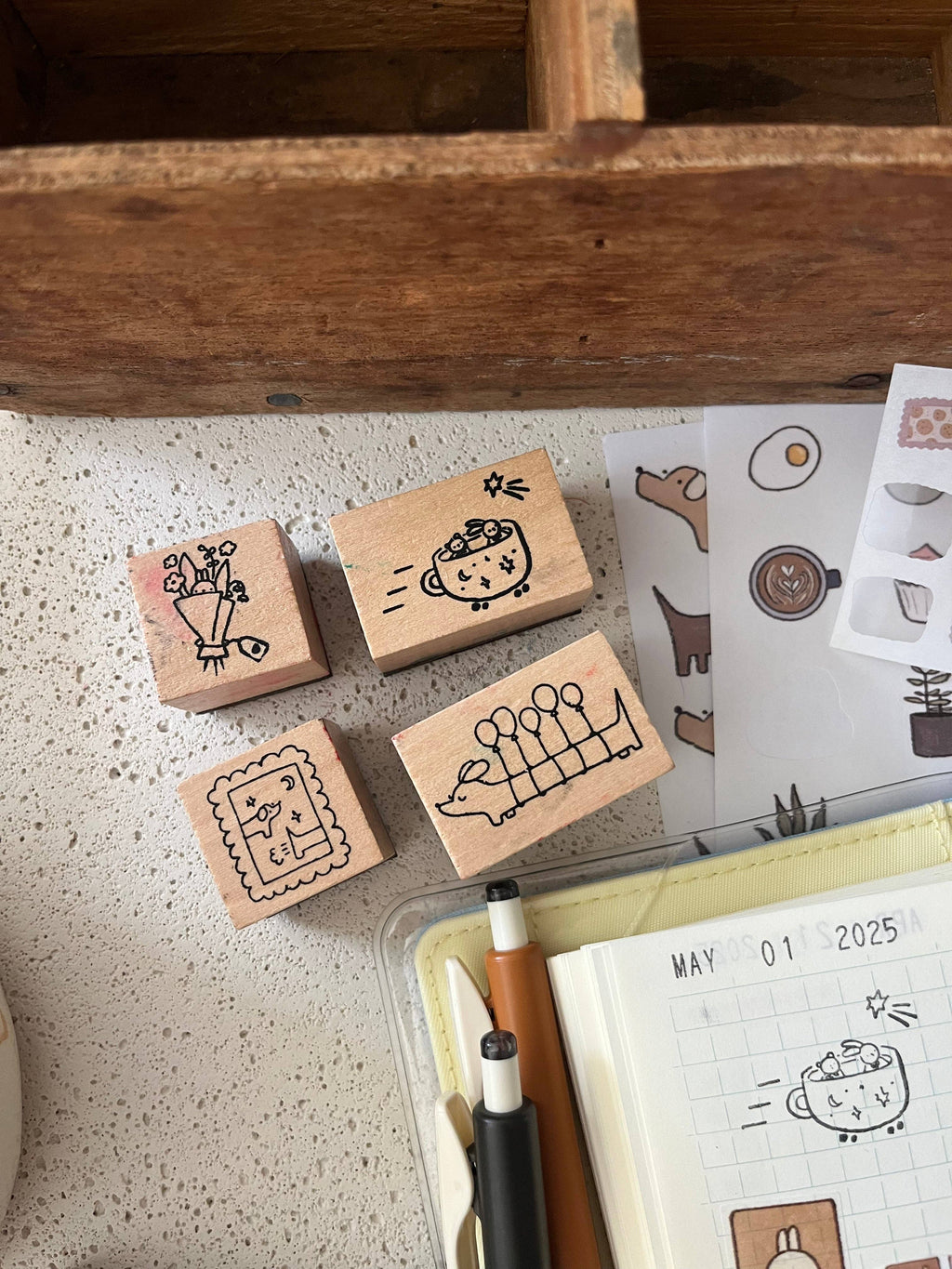 Balloonie - wooden stamp