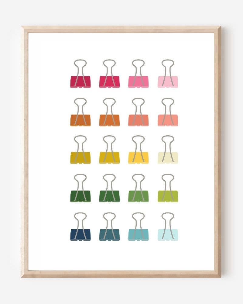 Beautifully Ordinary: Binder Clips Art Print