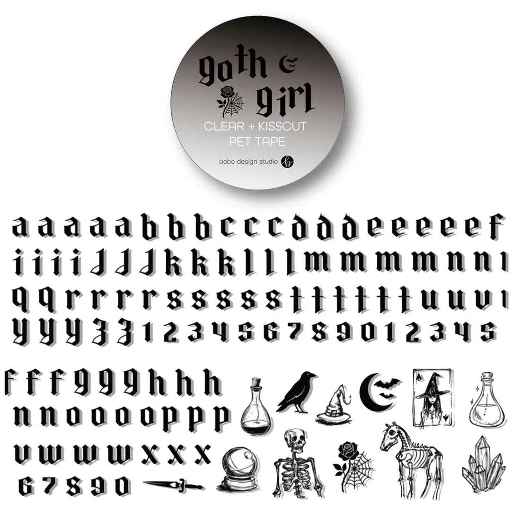 Goth Girl Letter PET Tape