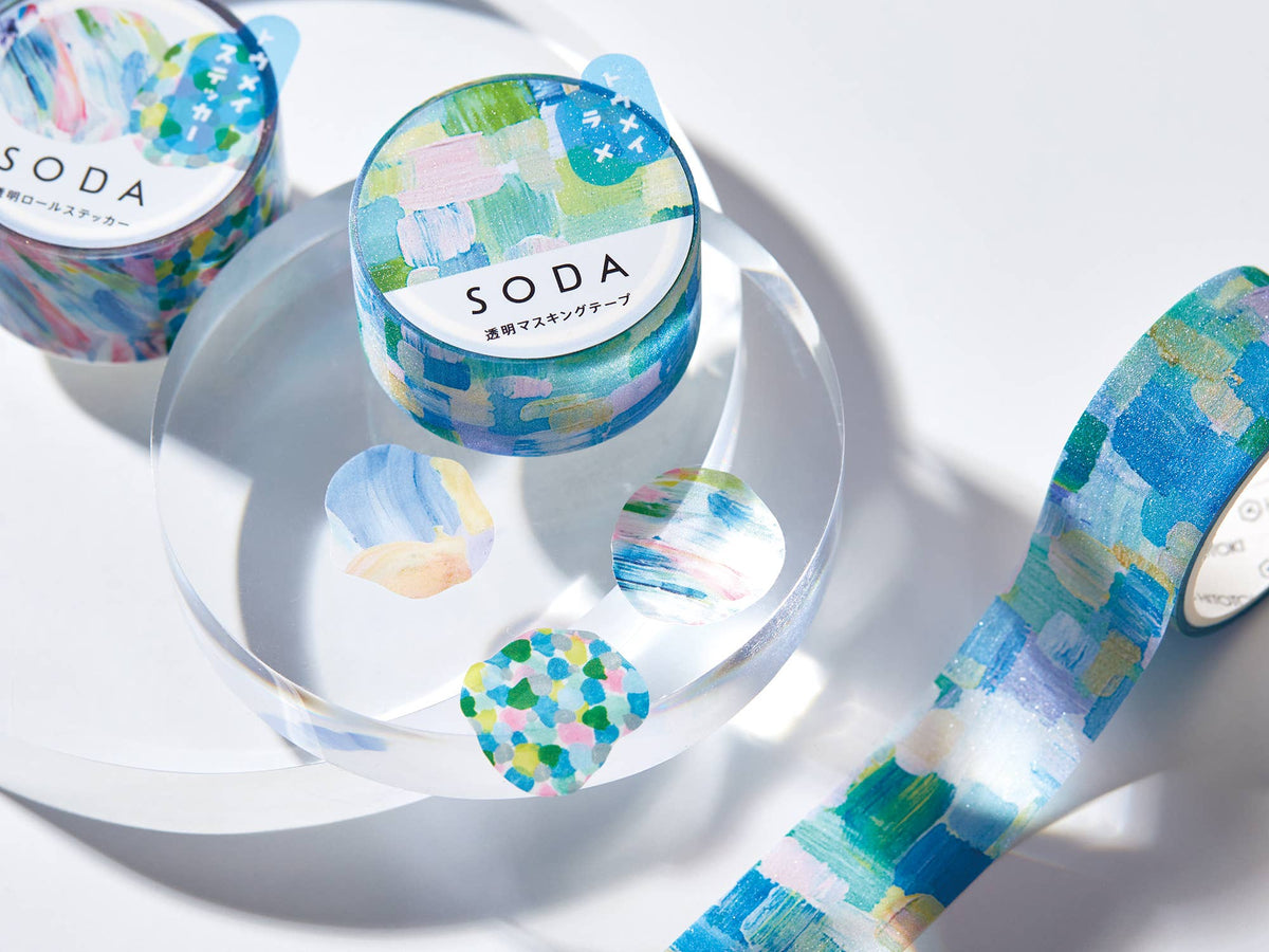 SODA Transparent Masking Tape - Glitter