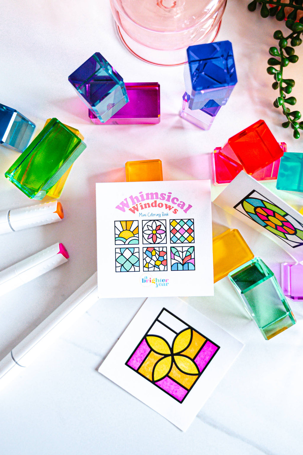 Whimsical Windows Mini Coloring Book
