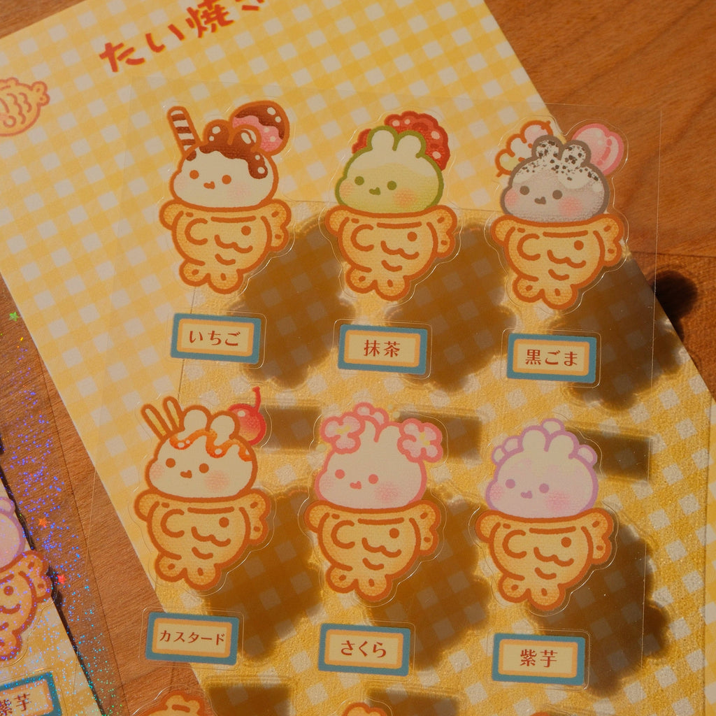 Bunny Taiyaki Sticker Sheet