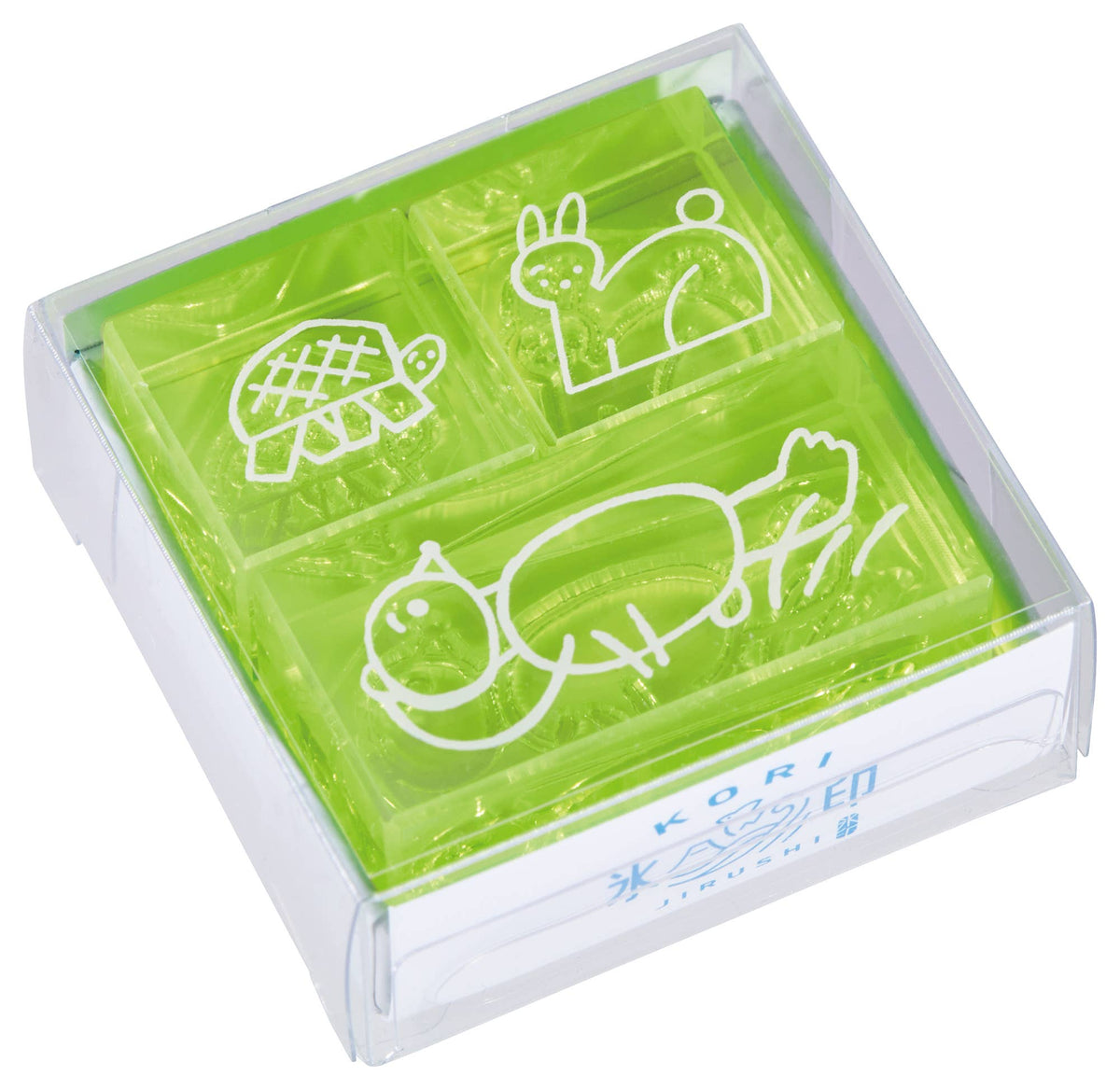 KORI JIRUSHI Color Acrylic Stamp — 3pcs Set