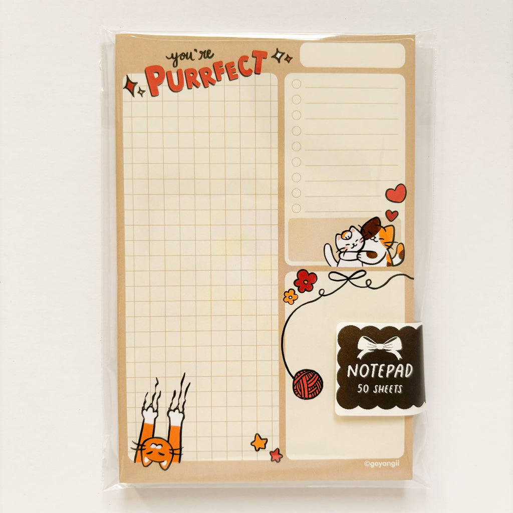 Purrfect Cats Notepad - Memopad