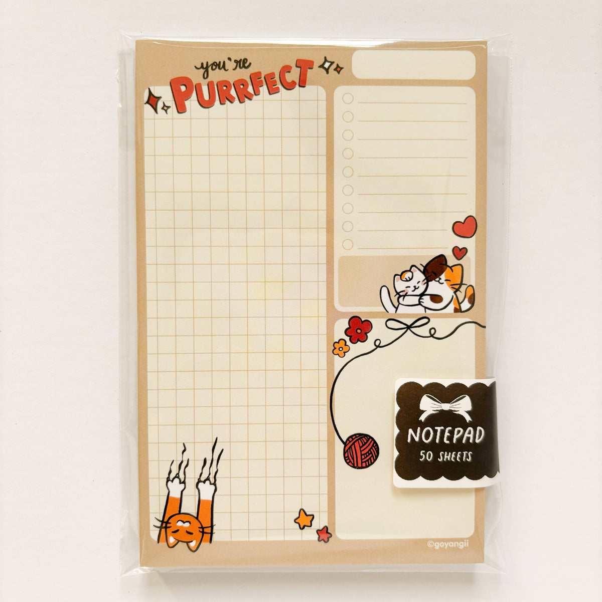 Purrfect Cats Notepad - Memopad