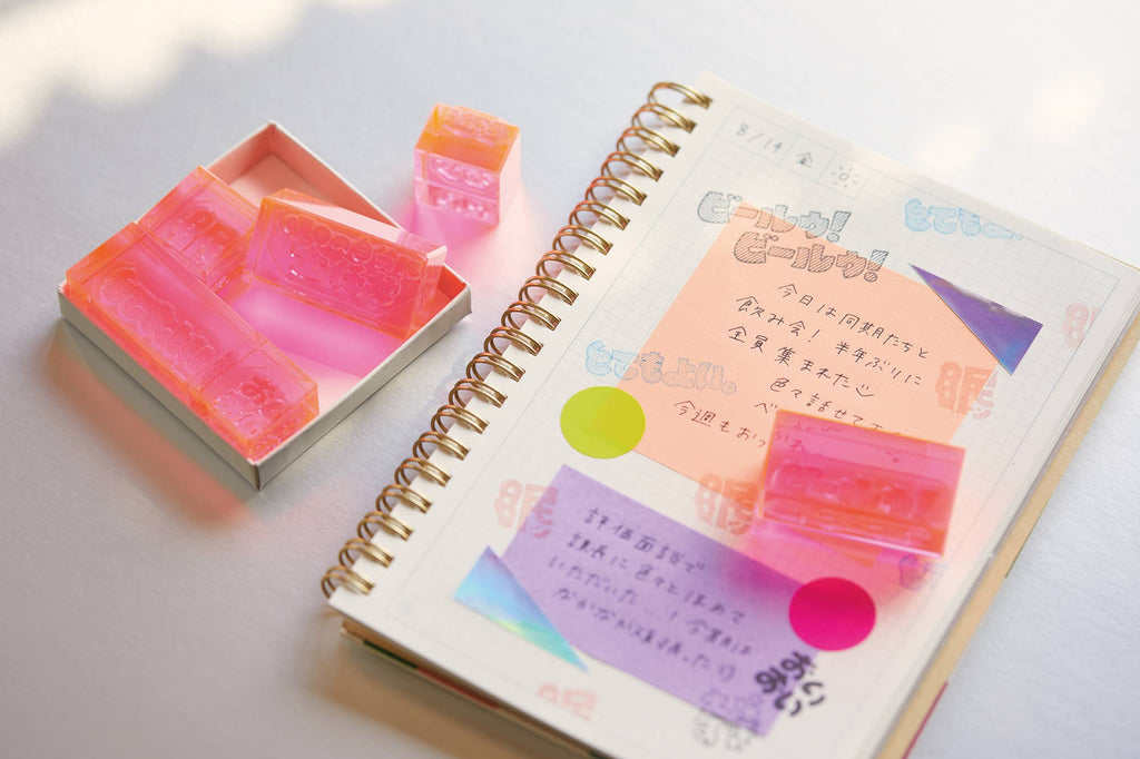 KORI JIRUSHI Color Acrylic Stamp — 3pcs Set