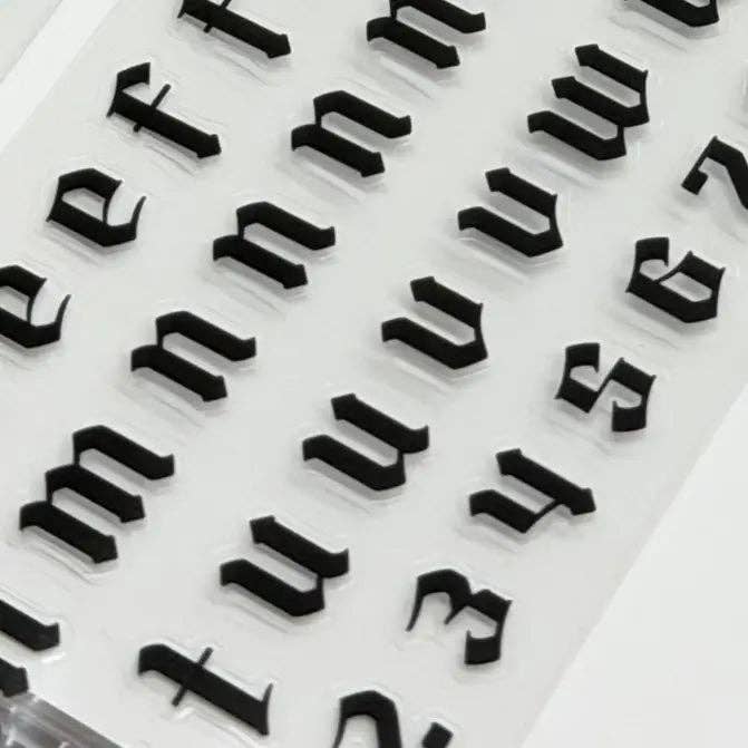 Goth Girl Letter PET Tape