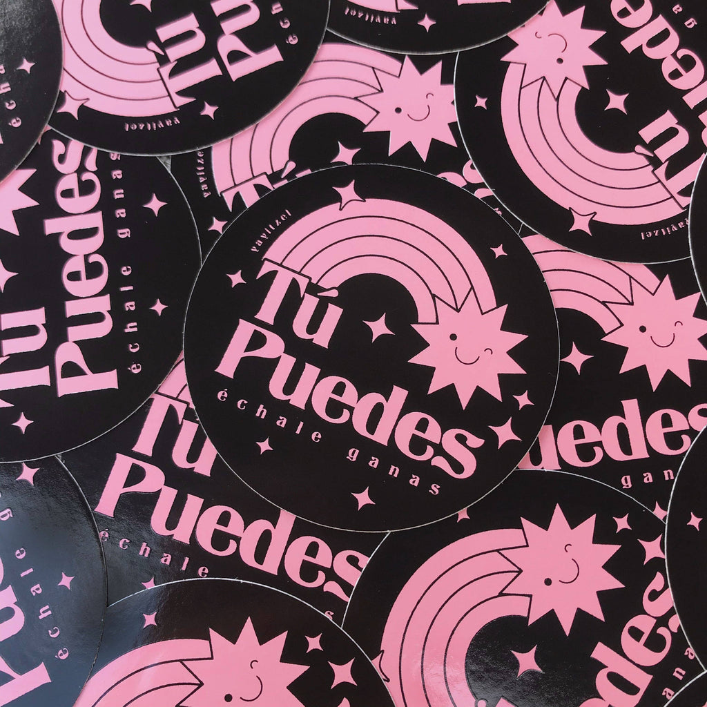 Tu Puedes (Pink) Sticker