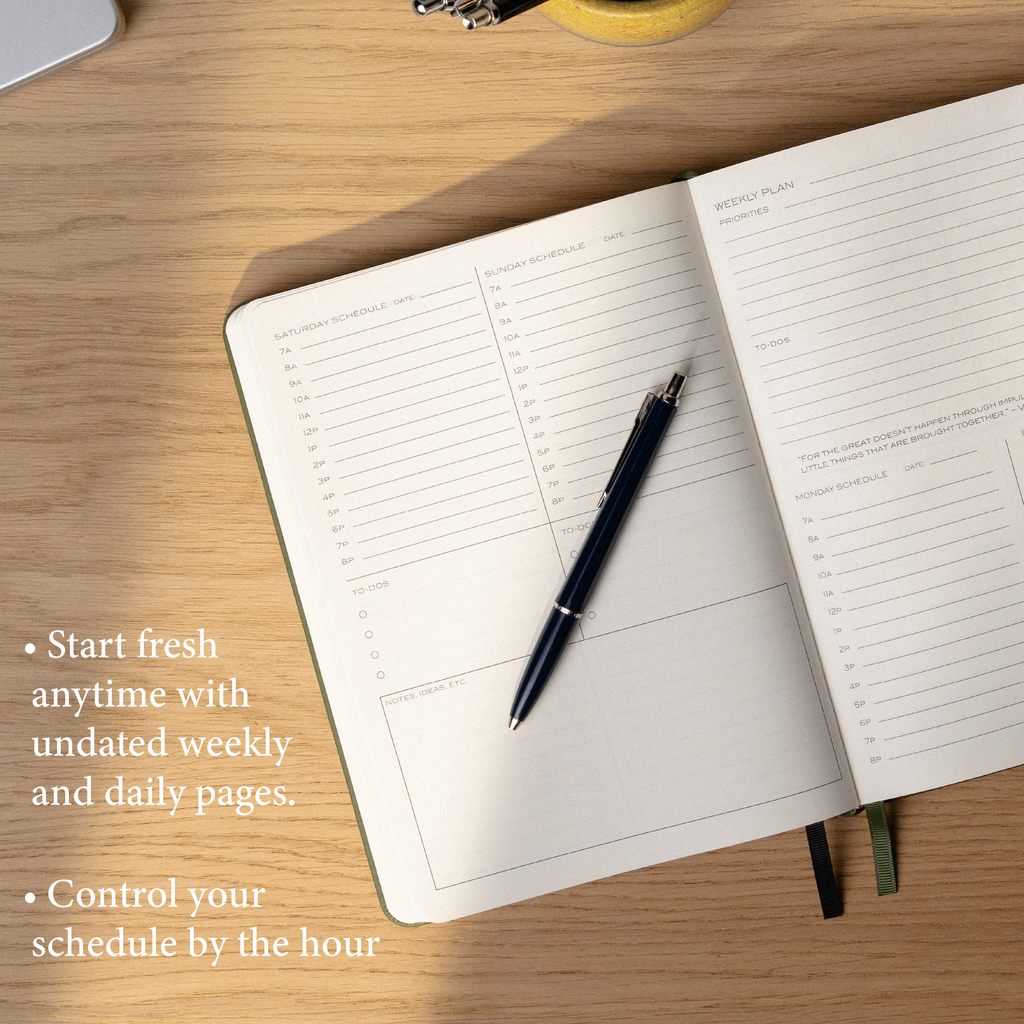 Yearly Workflow Planner - Undated