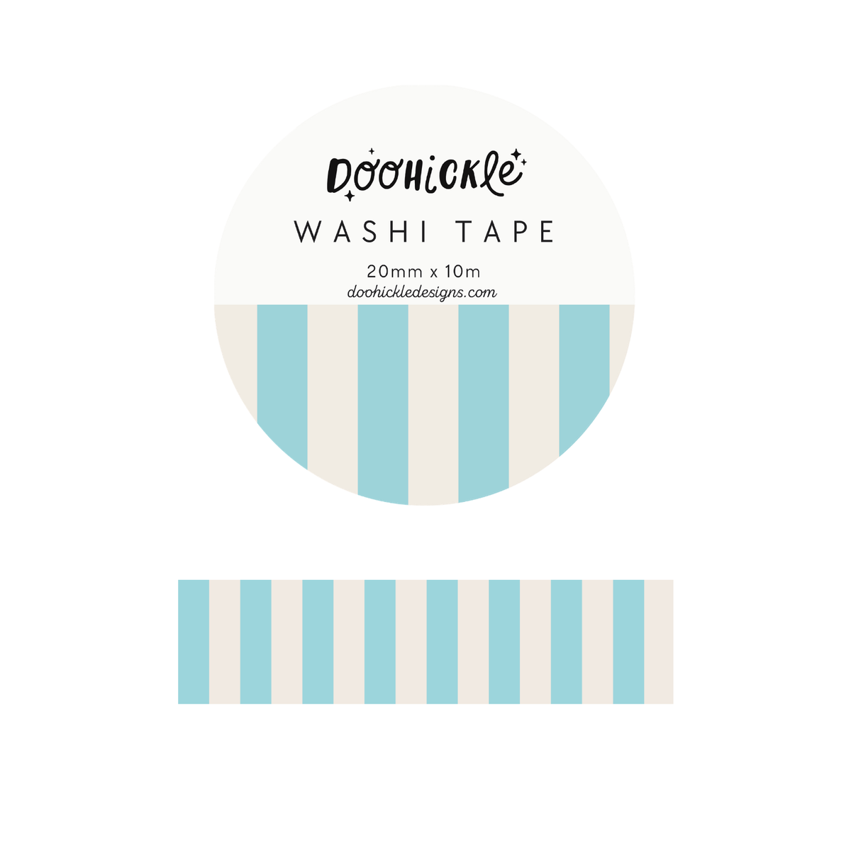 Light Blue Stripe - Washi Tape - 20mm