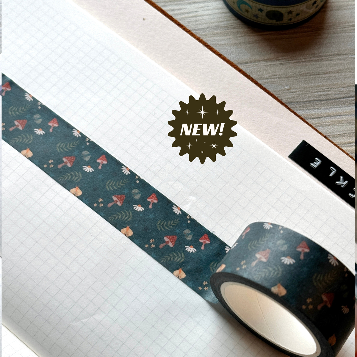 Shroomnight Pattern - Washi Tape - 20mm