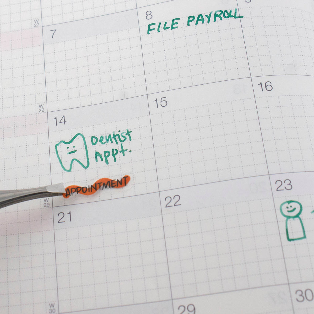 Days 02-Clear Planner Sticker Sheet