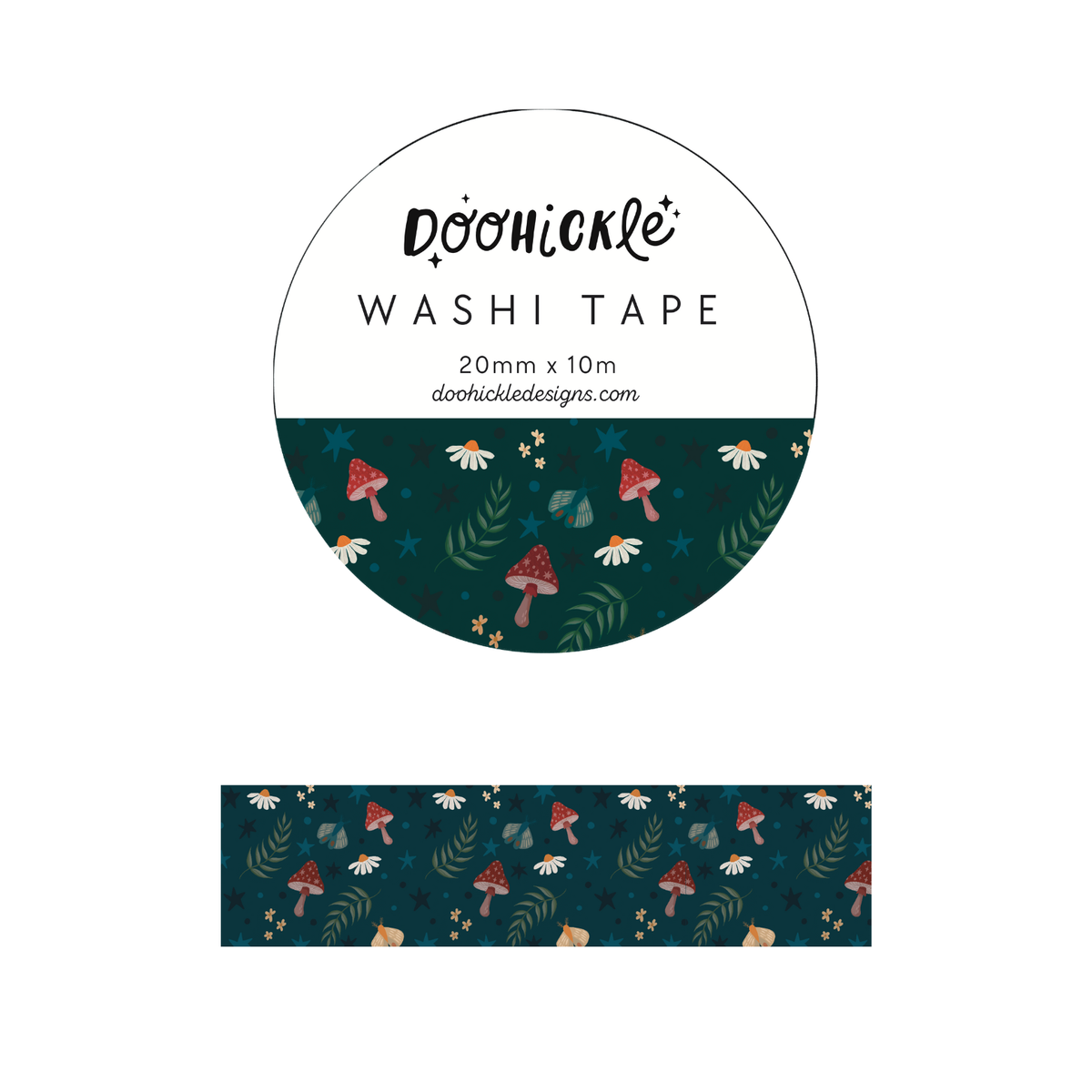 Shroomnight Pattern - Washi Tape - 20mm
