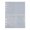 Clear 4-Pocket Holder for Photo Cards + Stickers + Trading Cards (10 Pack)