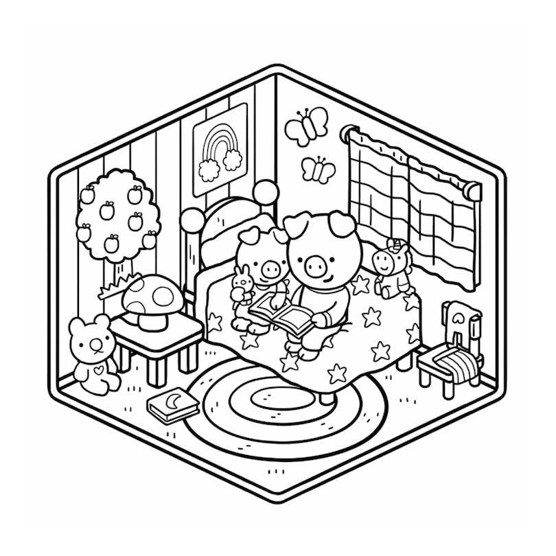 Coloring Corner: Cozy Homes