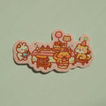 Birthday Party - Bunnie Island Dinner Table Series Foil Sticker