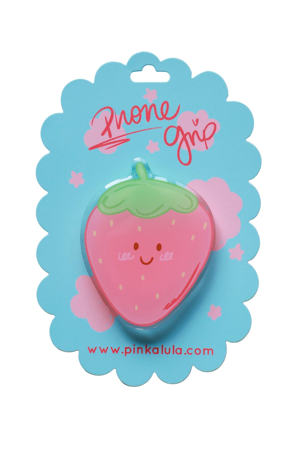 Berry The Strawberry Acrylic Phone Grip