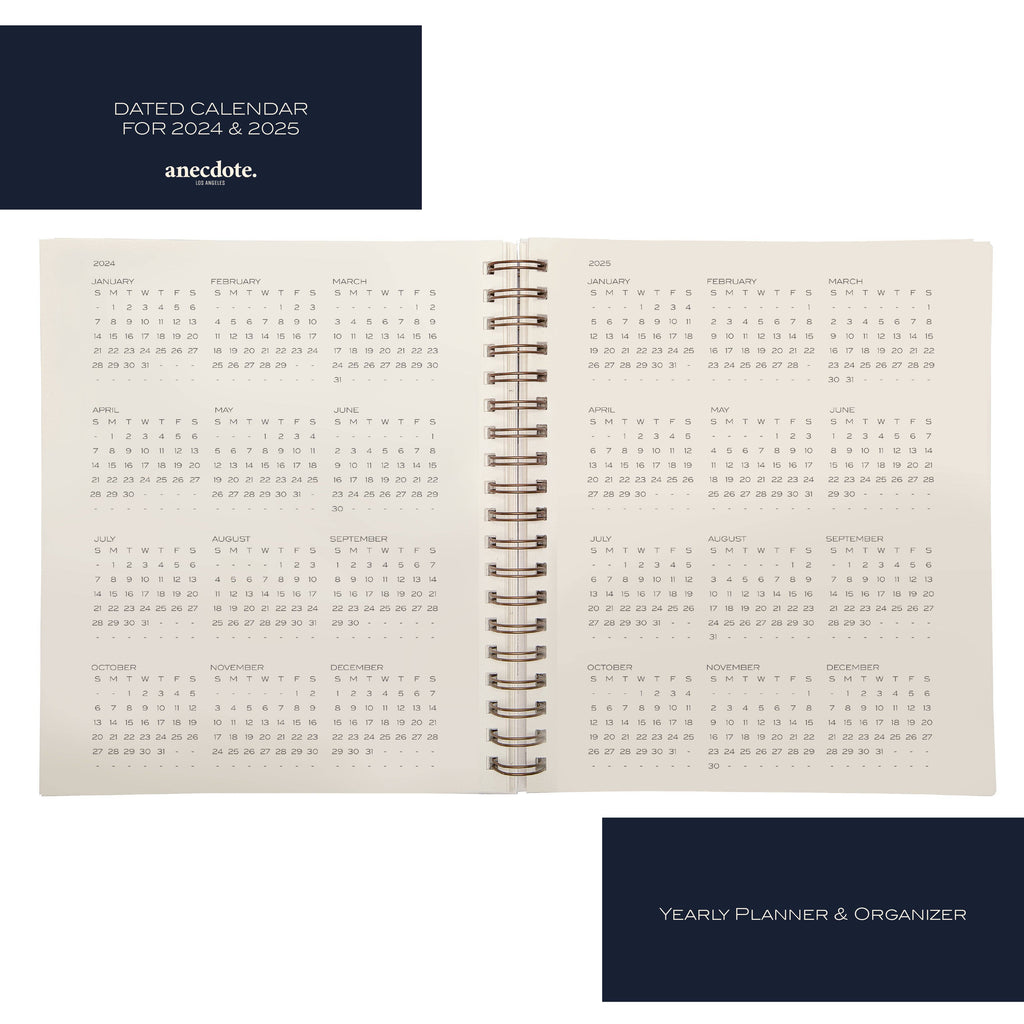 The Yearly Planner - Spiral - Undated