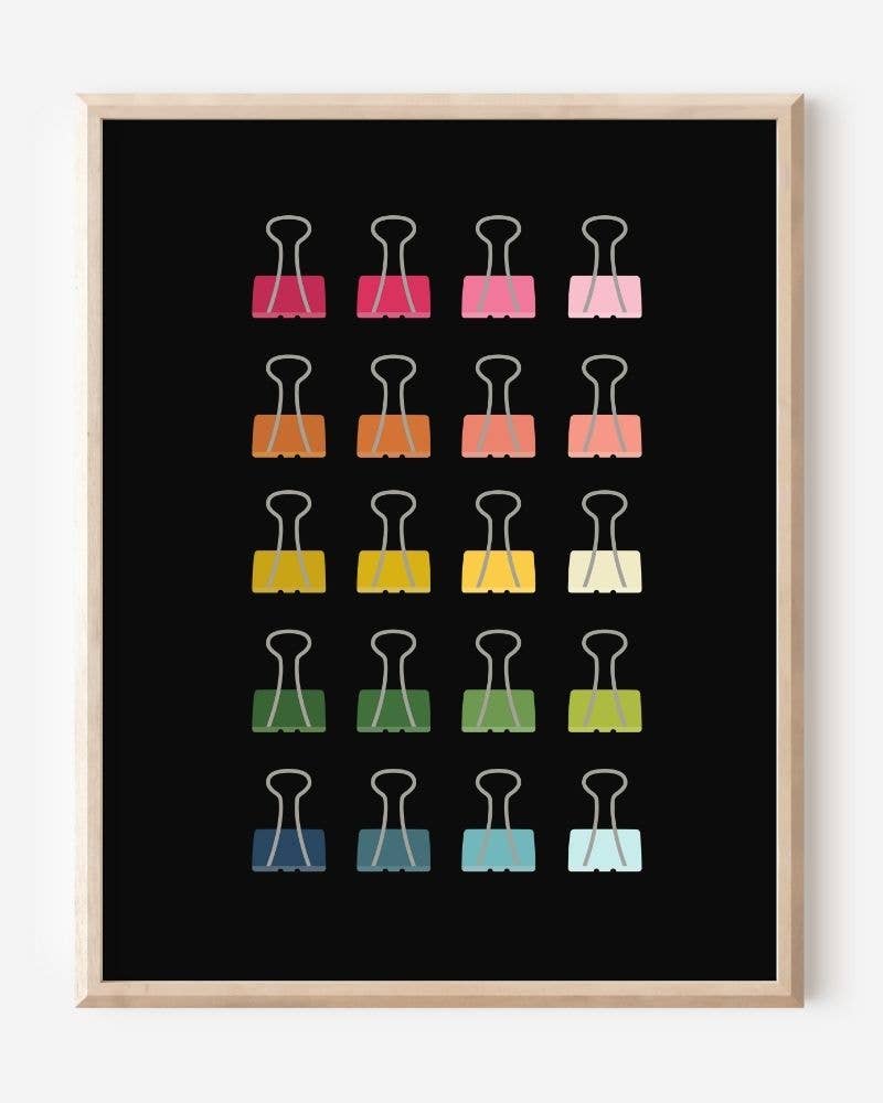 Beautifully Ordinary: Binder Clips Art Print
