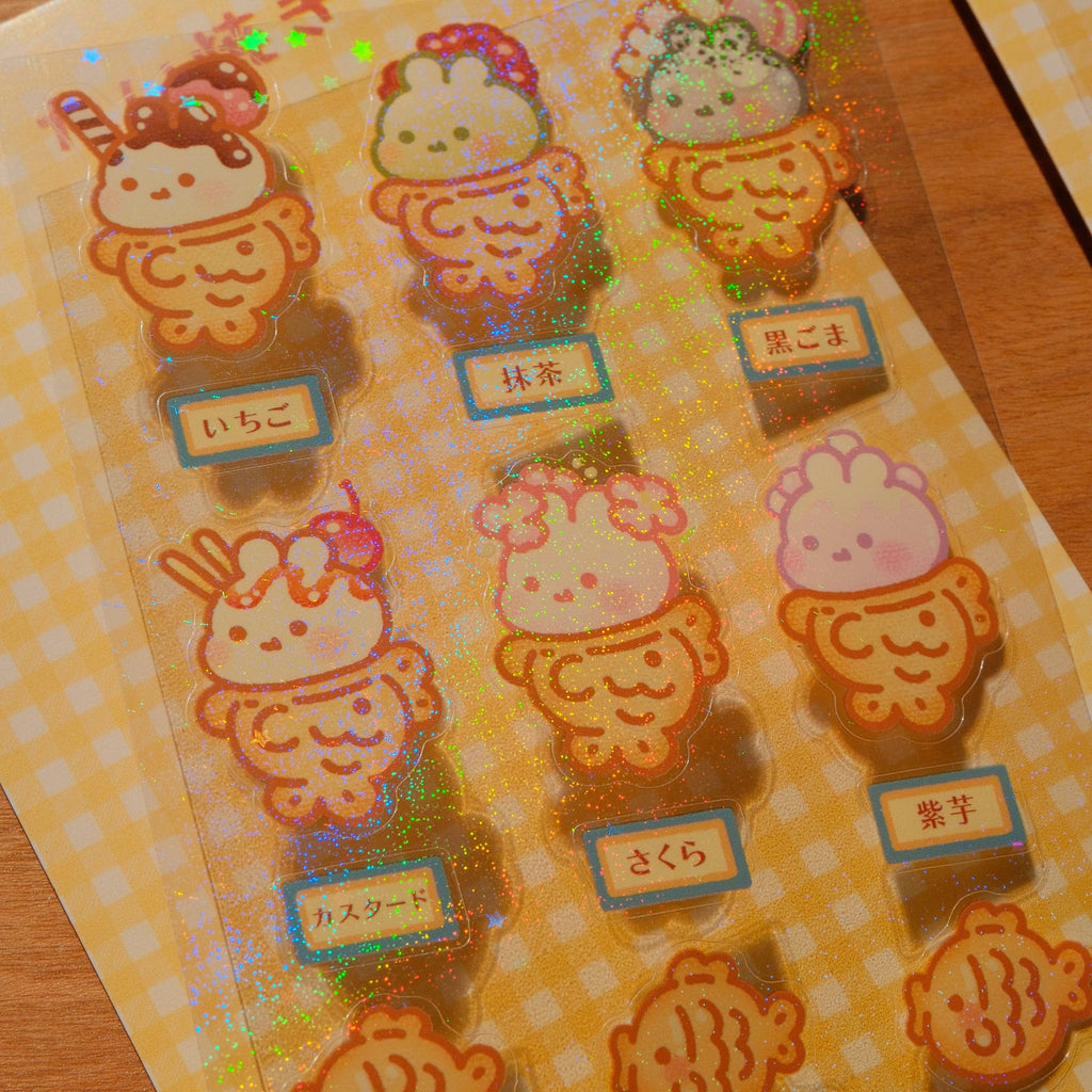 Bunny Taiyaki Sticker Sheet