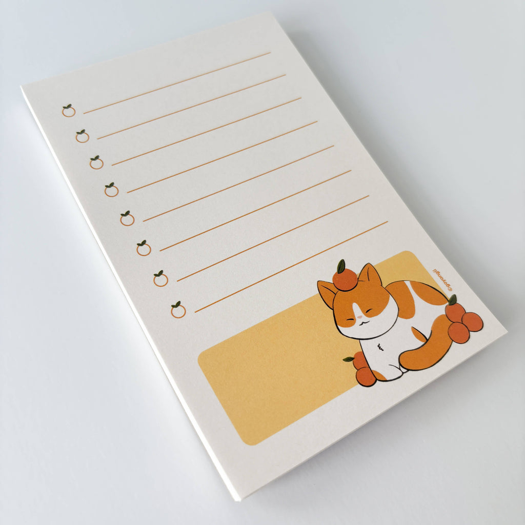 Orange Cat Notepad - Memopad