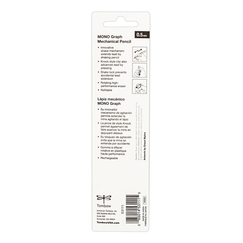 MONO Graph Mechanical Pencil, Tri Color
