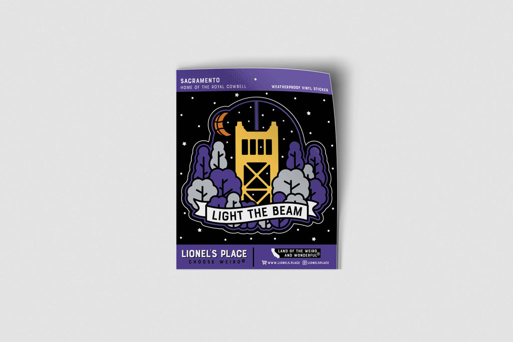 Sacramento LIGHT THE BEAM Sticker