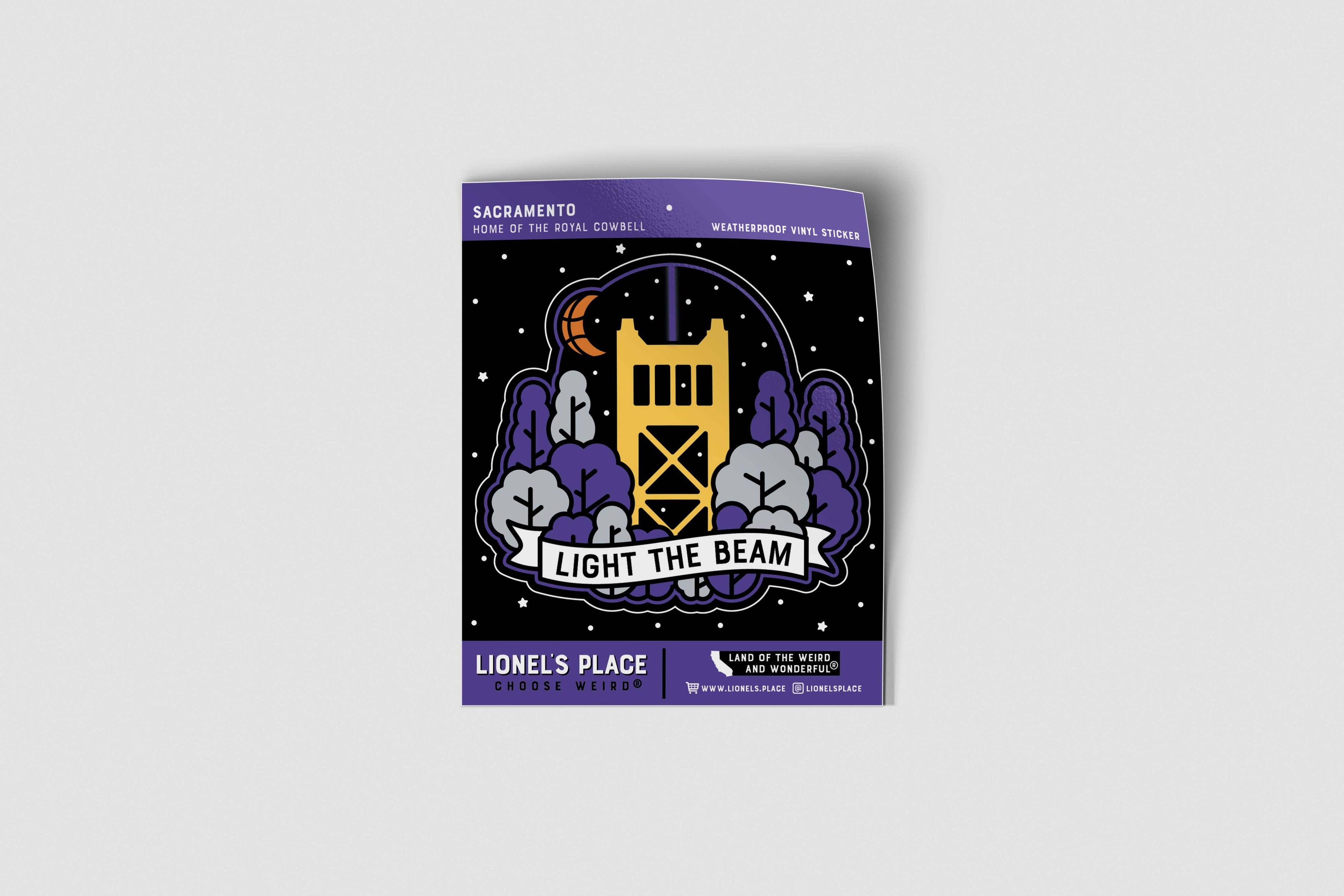 Sacramento LIGHT THE BEAM Sticker